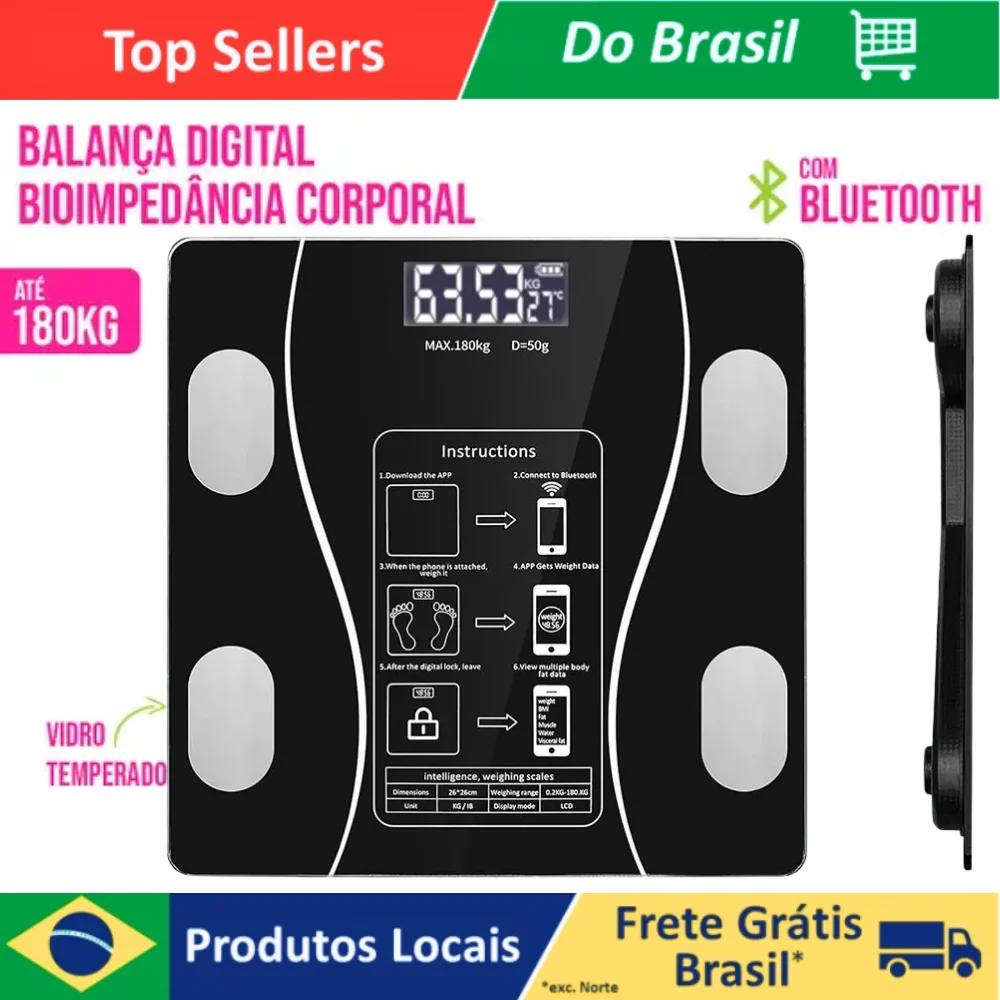 Balança Inteligente Bioimpedancia Digital 180kg Bluetooth Profissional