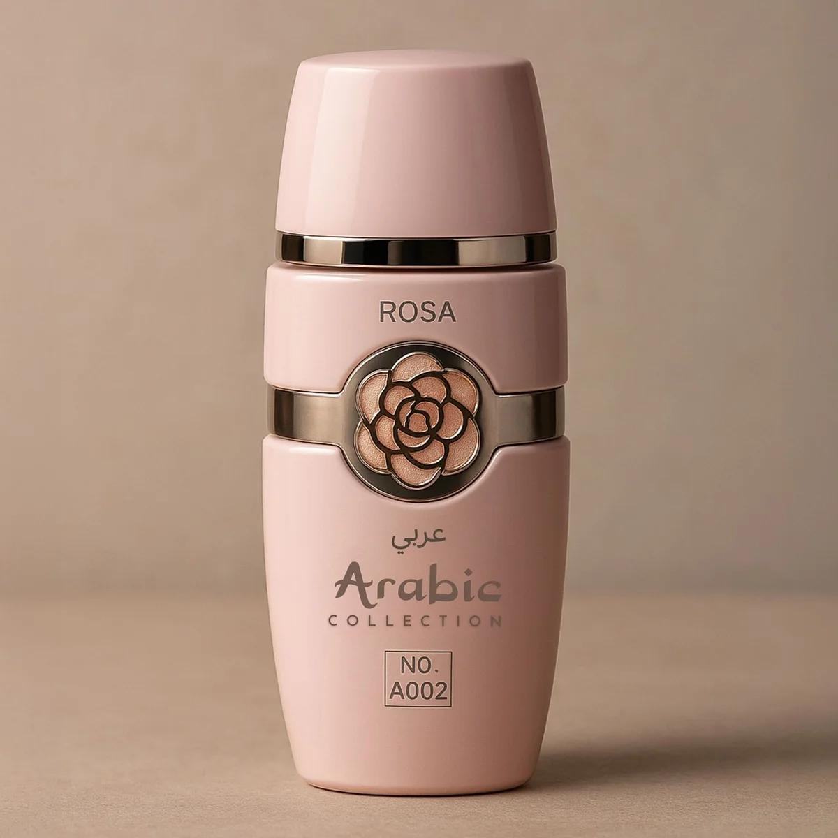 Perfume Árabe Feminino Rosa A002 – 25ml – Doce Floral Baunilha