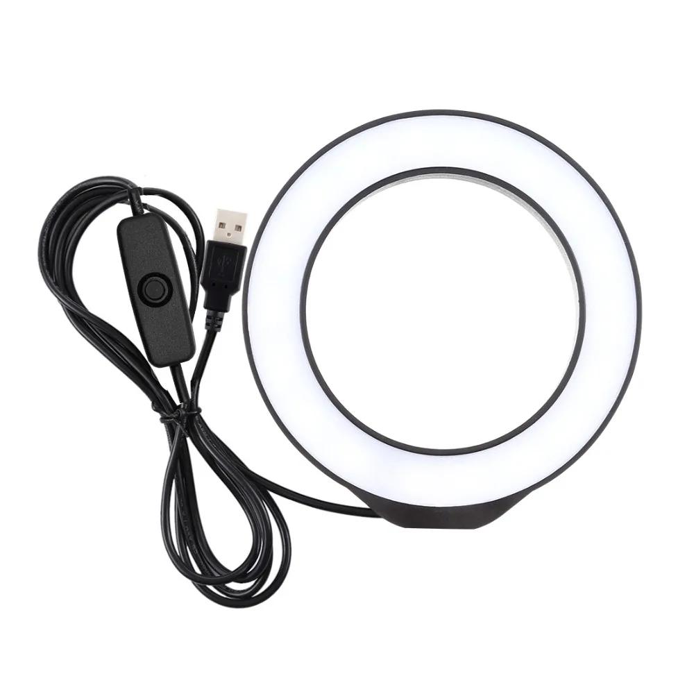 12cm anel de luz usb luz branca led selfie anel luz fotografia photo studio shoot luz blogger vlogging youtube vídeo luz