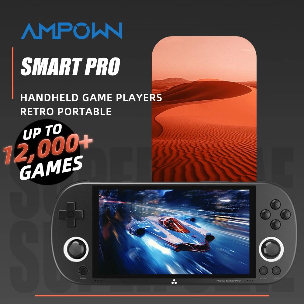 AMPOWN Trimui Smart Pro Consoles 4.96 ''Tela IPS Lettori de jogos portáteis Sistema Linux Emulador Console portátil Retro Video Game