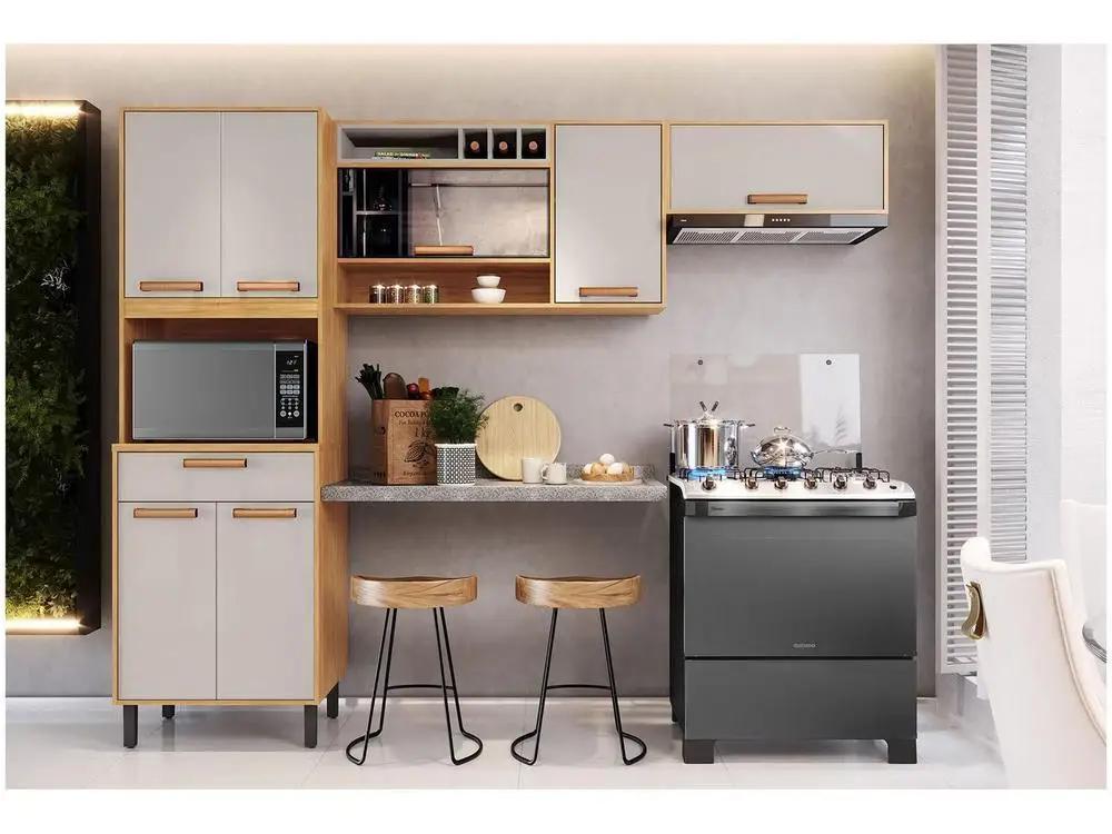 Cozinha Compacta Itatiaia Nápoles 7 Portas 1 Gaveta