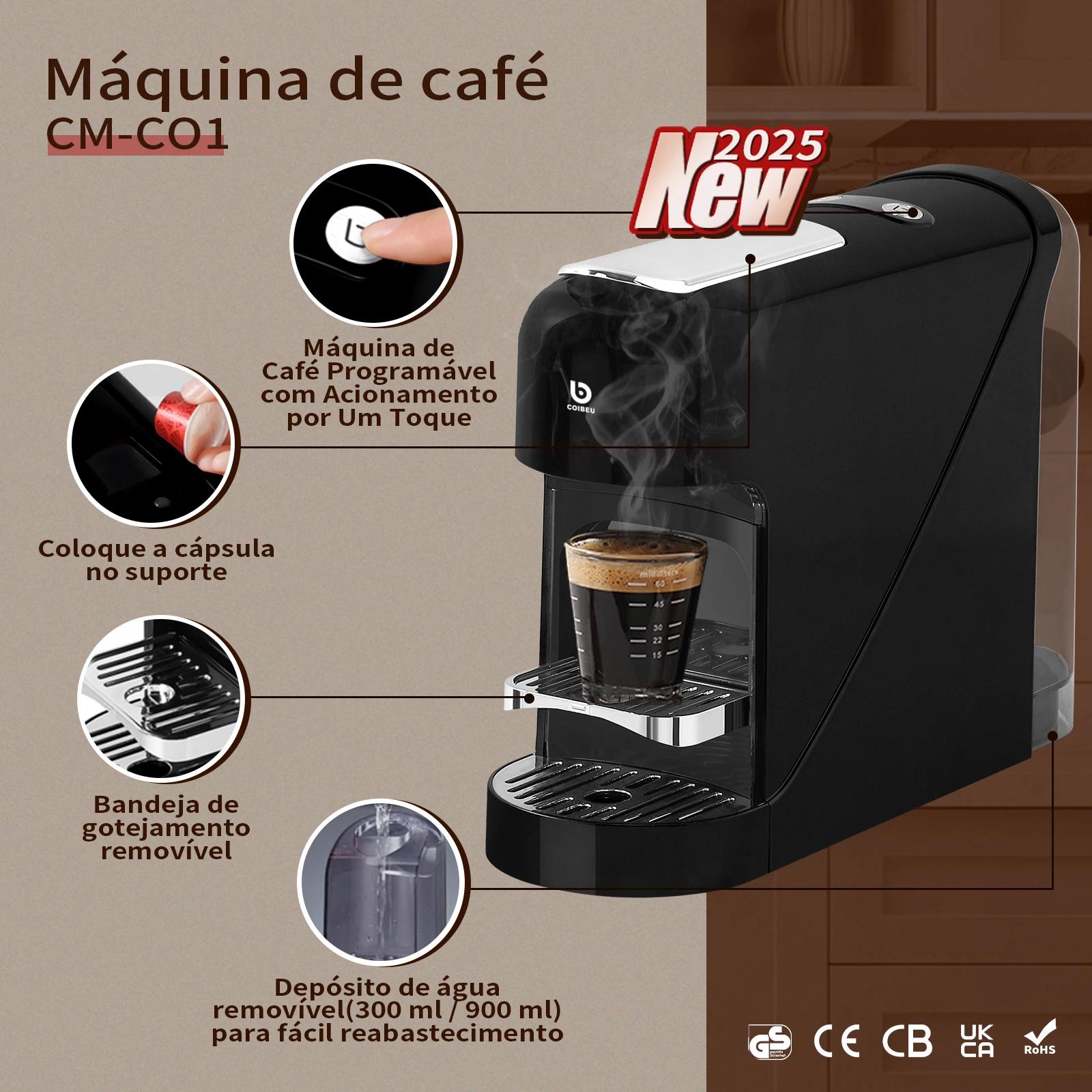 Máquina de café totalmente automática，Máquina de café expresso，Pressão da bomba 20 Bar，127V，900ML