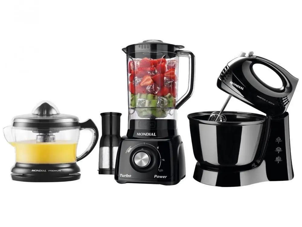 Kit KT-105-B Mondial com Liquidificador Batedeira - 110V