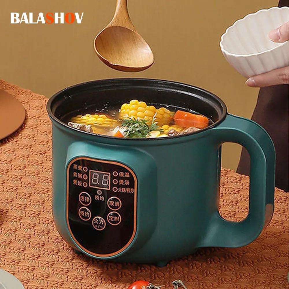 Panela elétrica multicooker hotpot guisado aquecimento ovos sopa pan macarrão vapor panelas de arroz panela de cozinha plugue da ue