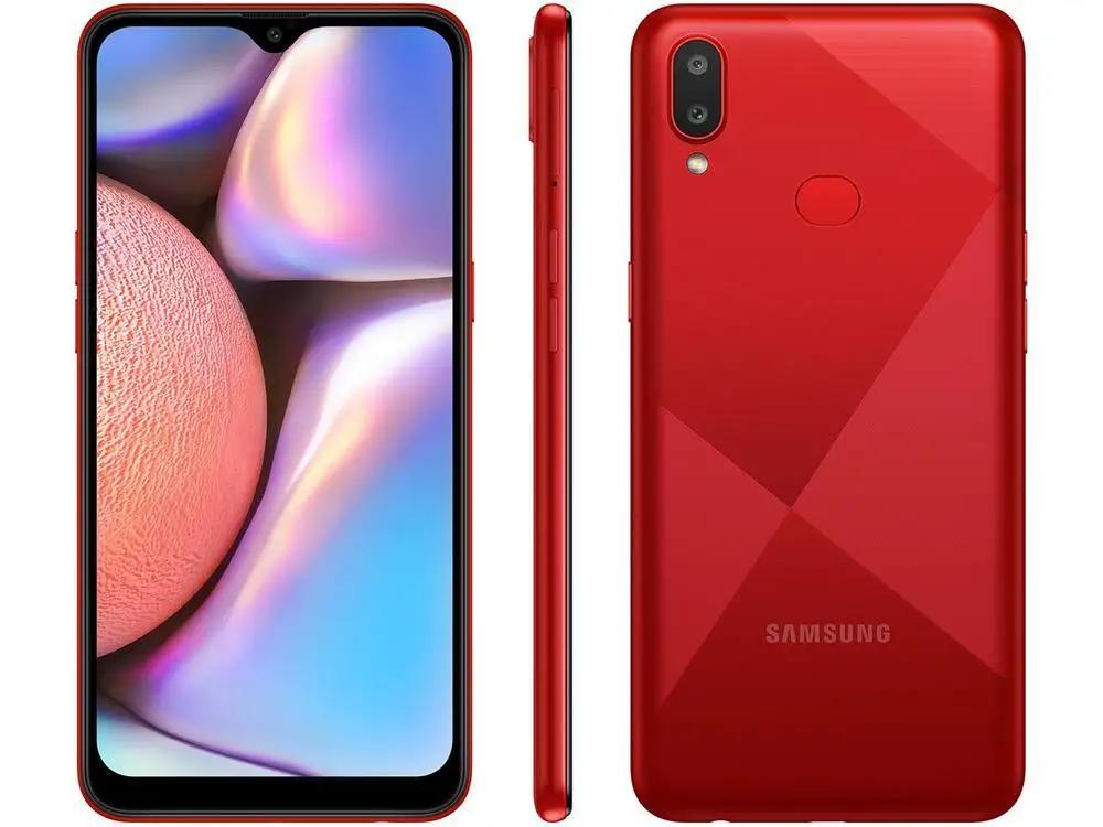 Smartphone Samsung Galaxy A10s 32GB Vermelho Absurdo 4G 2GB RAM Tela 6,2” Câm. Dupla