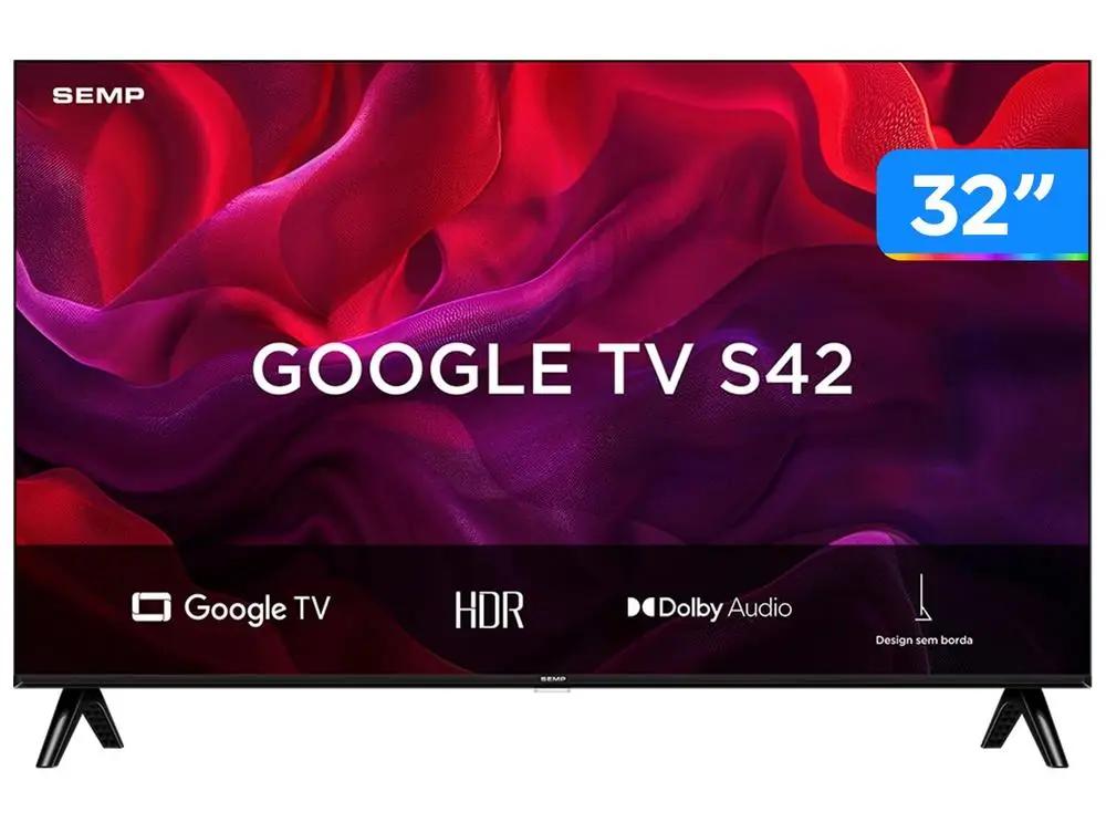 Smart TV 32" TCL HD LED 32S42 Google TV 2 HDMI
