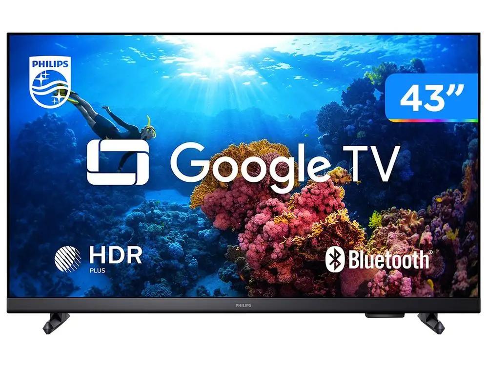 Smart TV 43" Philips Full HD DLED 43PFG6918/78 60Hz Google TV Quad Core Google Assistente 3 HDM