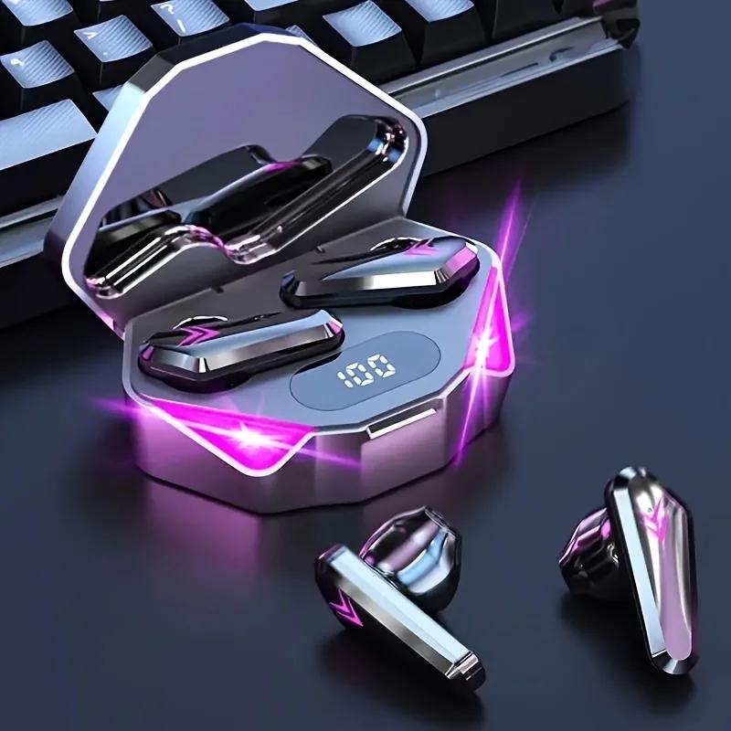 Fone de Ouvido X15 tws sem fio bluetooth fone de ouvido display led gamer fones com microfone sem fio com cancelamento ruído bluetooth
