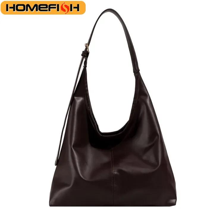 Bolsa Tote HOMEFISH Nova, Bolsa de Ombro Feminina, Estilo Retro Simples, Grande Bolsa Tote