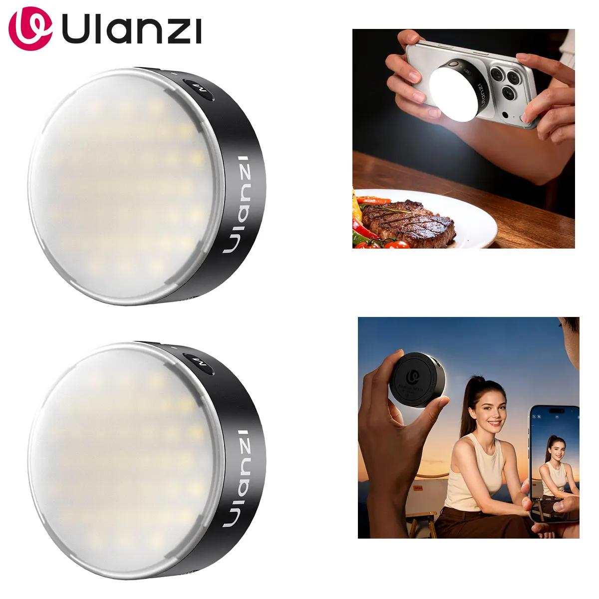 Ulanzi MFL01 Mini Flash Portátil para Celular 10W com Luz de Preenchimento Magnética Bicolor para Vídeos, Selfies e Vlogs no TikTok