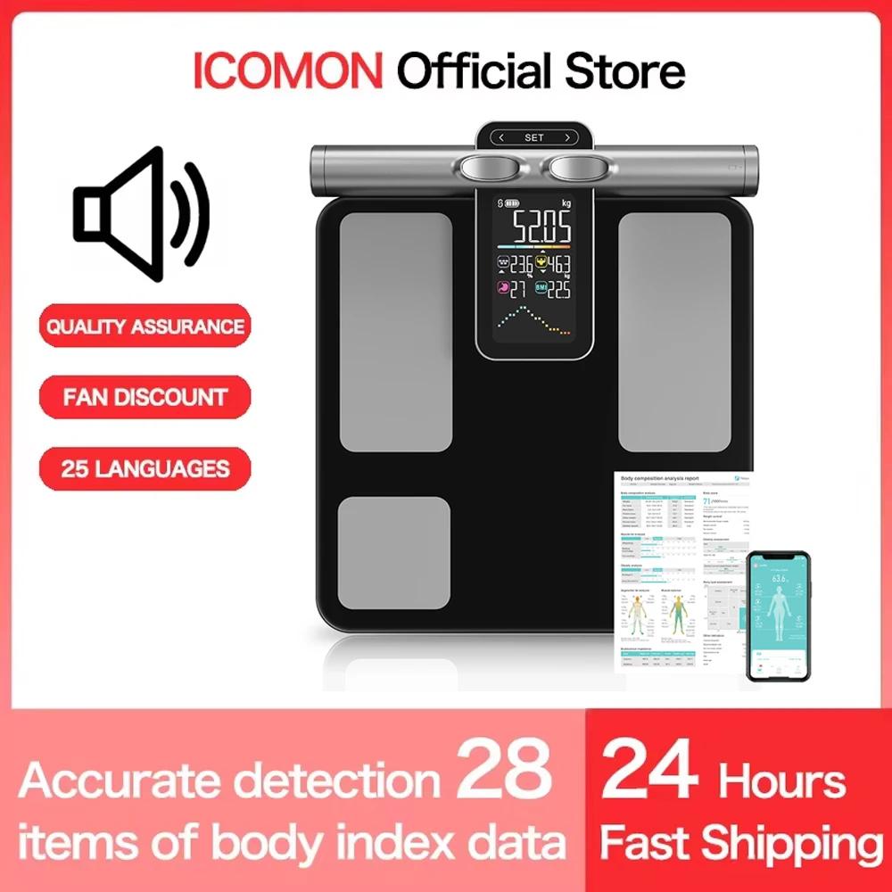 Balança de peso corporal 2025 Novo equilíbrio de bioimpedância corporal inteligente Balança de composição corporal com suporte para medição offline e modo grávida