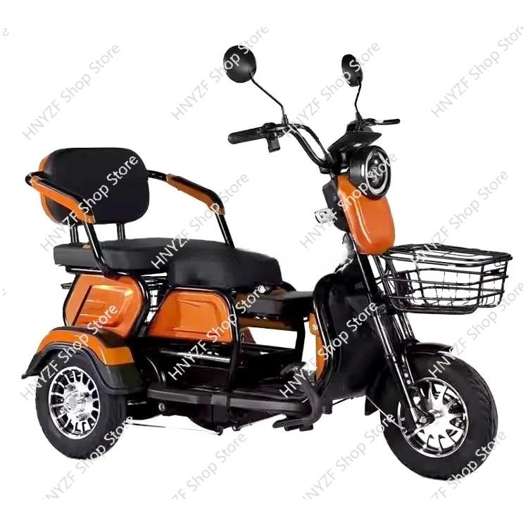 Triciclos elétricos de 3 rodas China fez pneu gordo scooter elétrico rápido bicicleta elétrica de dois lugares