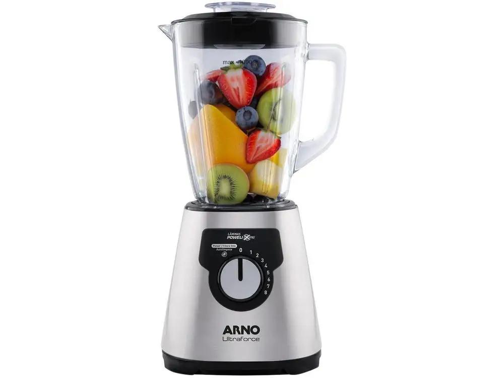 Liquidificador Arno Ultraforce LN92 8 Velocidades 1400W Prata - 110V