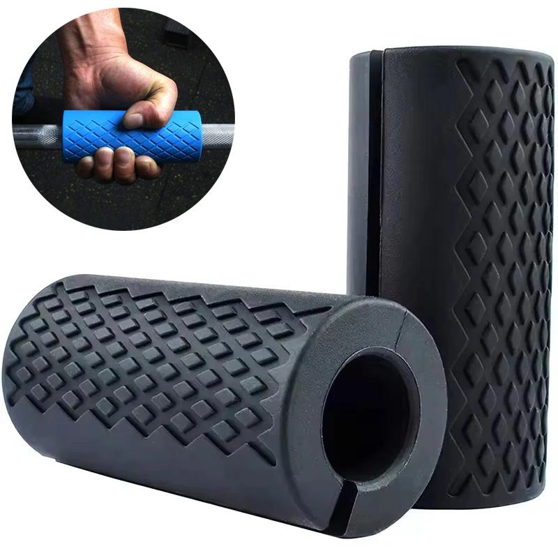 Aperto barra de gordura haltere gordura barra aperto grosso apertos de barra para levantamento de peso barra de fitness lidar com silicone antiderrapante almofada protetora