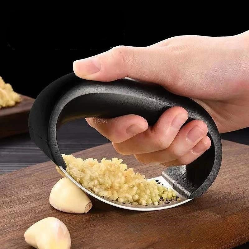 Aço inoxidável imprensa de alho triturador manual alho picador cortar ferramenta alho frutas vegetais ferramentas acessórios cozinha gadget
