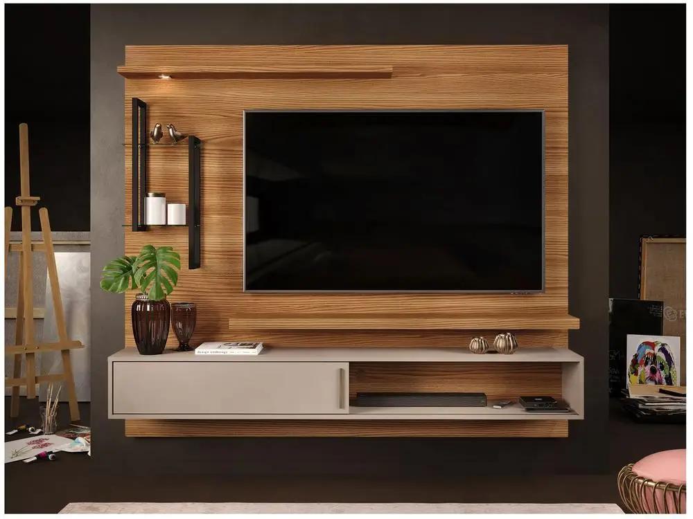 Painel para TV até 60” DJ Móveis New Greco 2 Prateleiras