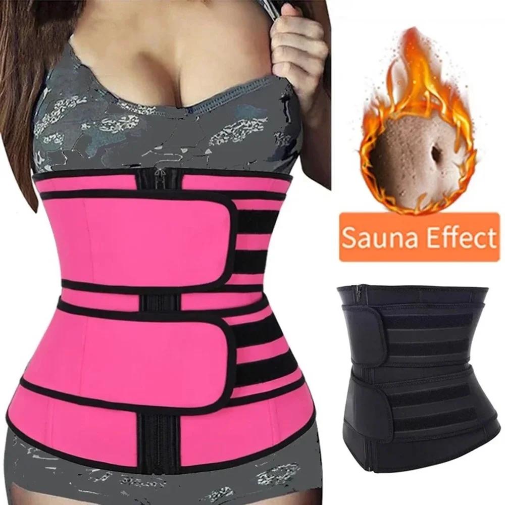 1pc cintura trainer emagrecimento corpo shaper cinto de fitness perda de peso queima de gordura esporte cinto suor trimmer treino cincher shapewear